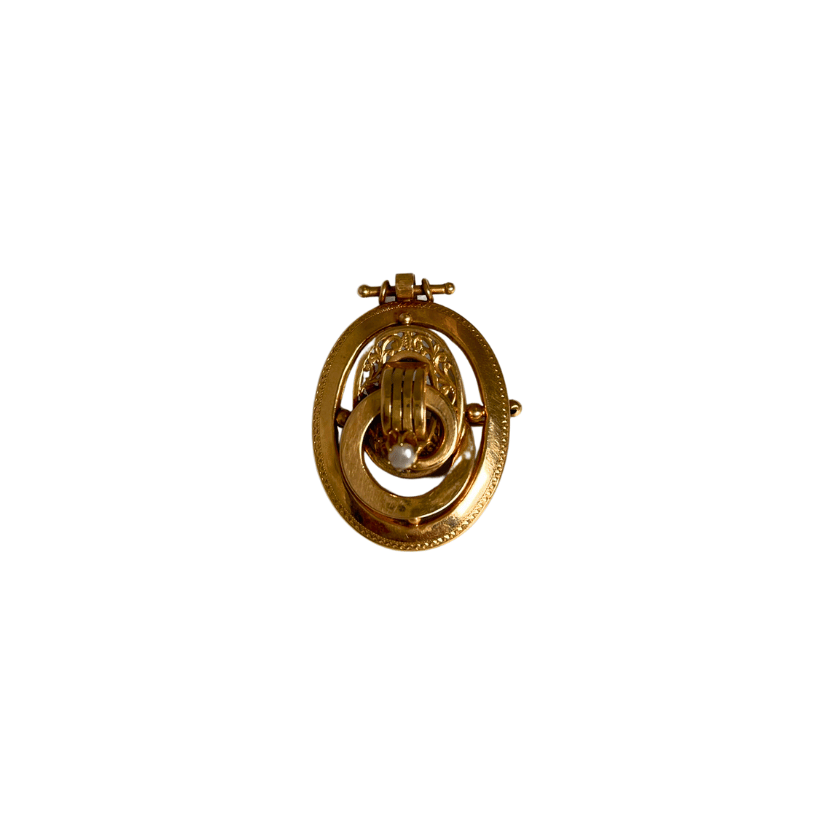 Gold Napoleon III brooch